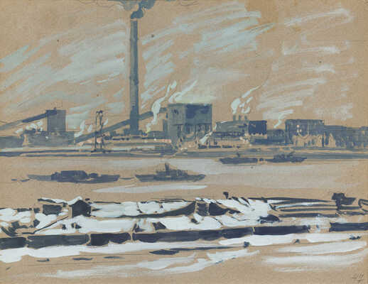 Маторин Михаил Владимирович. Москва. Завод им. Лихачёва И.А. (на оборотной стороне мужской портрет)